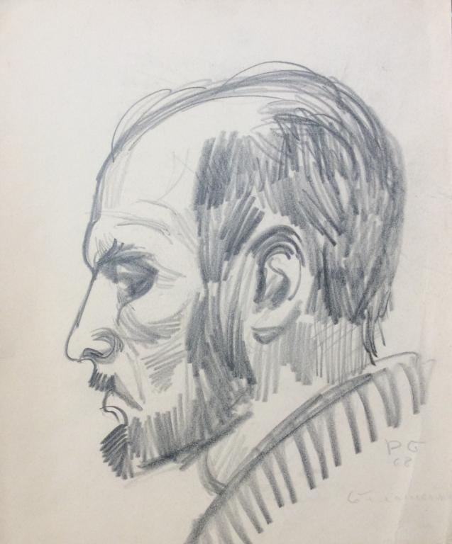 Барто Р.Н. "Портрет художника Балашенко" 1968 г.