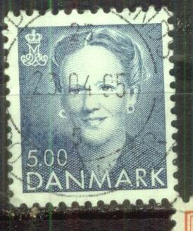 Дания  1992 Mi# 1030  Королева Маргарет гаш a4
