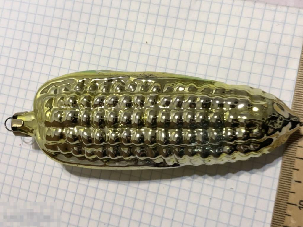 новогодняя елочная игрушка кукуруза времен СССР 