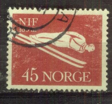 Норвегия 1961  Mi# 464 Спорт а4
