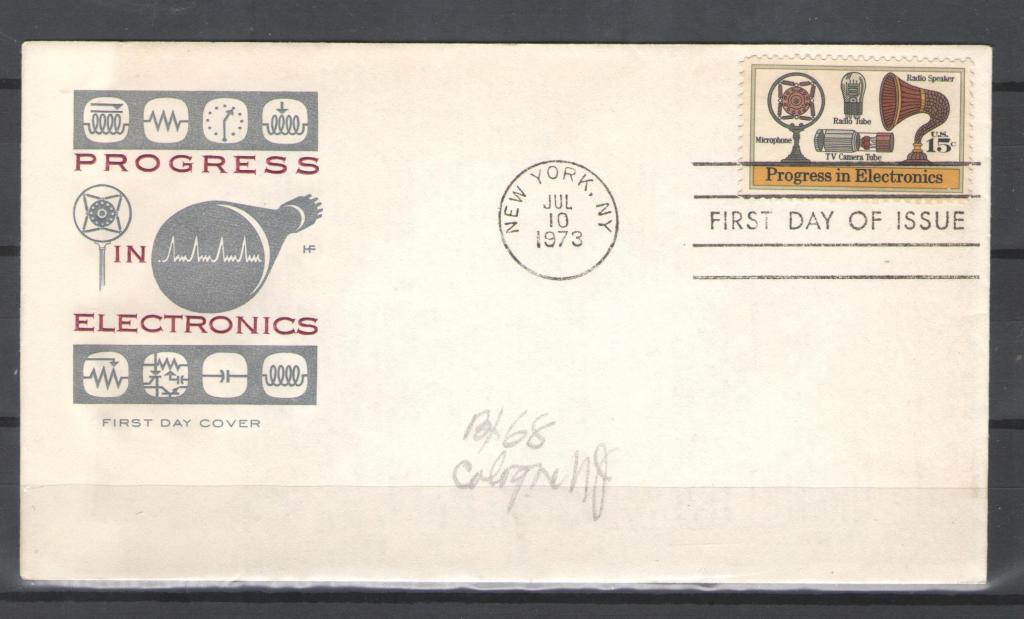 США 1973г. Прогресс в электронике. Конверт со СГ.