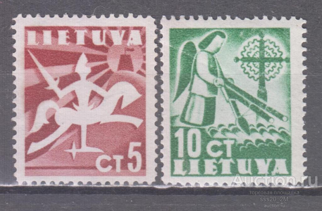 Литва 1940 местные мотивы Mi437,438 MNH
