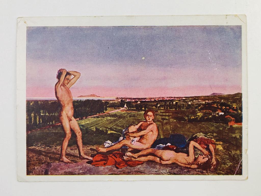 Иванов А. А. Мальчики. Открытка. 1928. Государственная Третьяковская Галерея