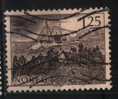 Норвегия 1977  Mi# 751 Рыбаки .Путина  а4