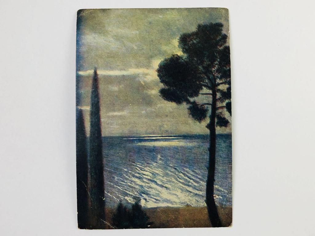Крым. Ночь на море. Открытка. 1929. Крымгосиздат