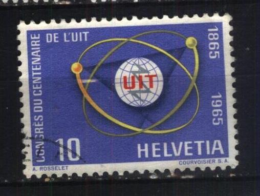 Швейцария 1965  Mi# 823 UIT a4