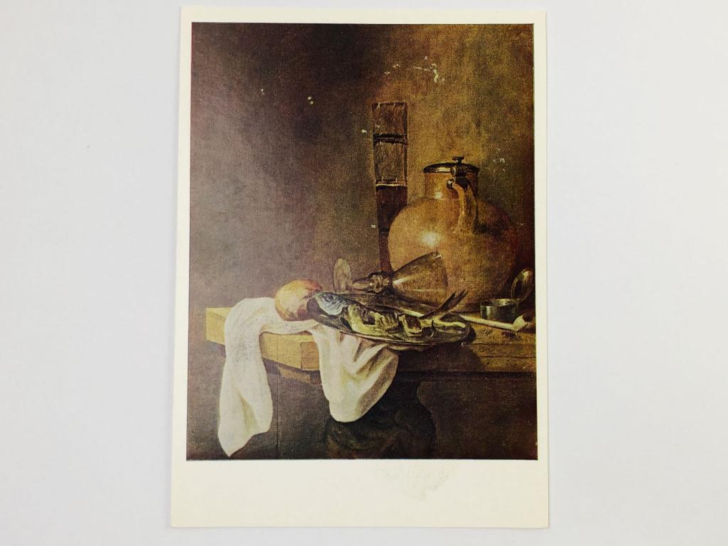 Абраам Бейерен. Завтрак. Открытка. 1974. Изобразительное искусство
