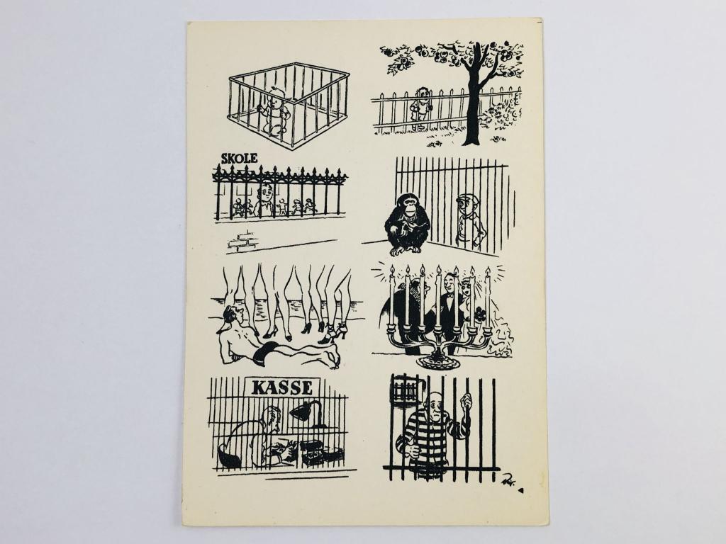 Херлуф Бидструп. Жизненный путь. Открытка. 1964. Советский художник