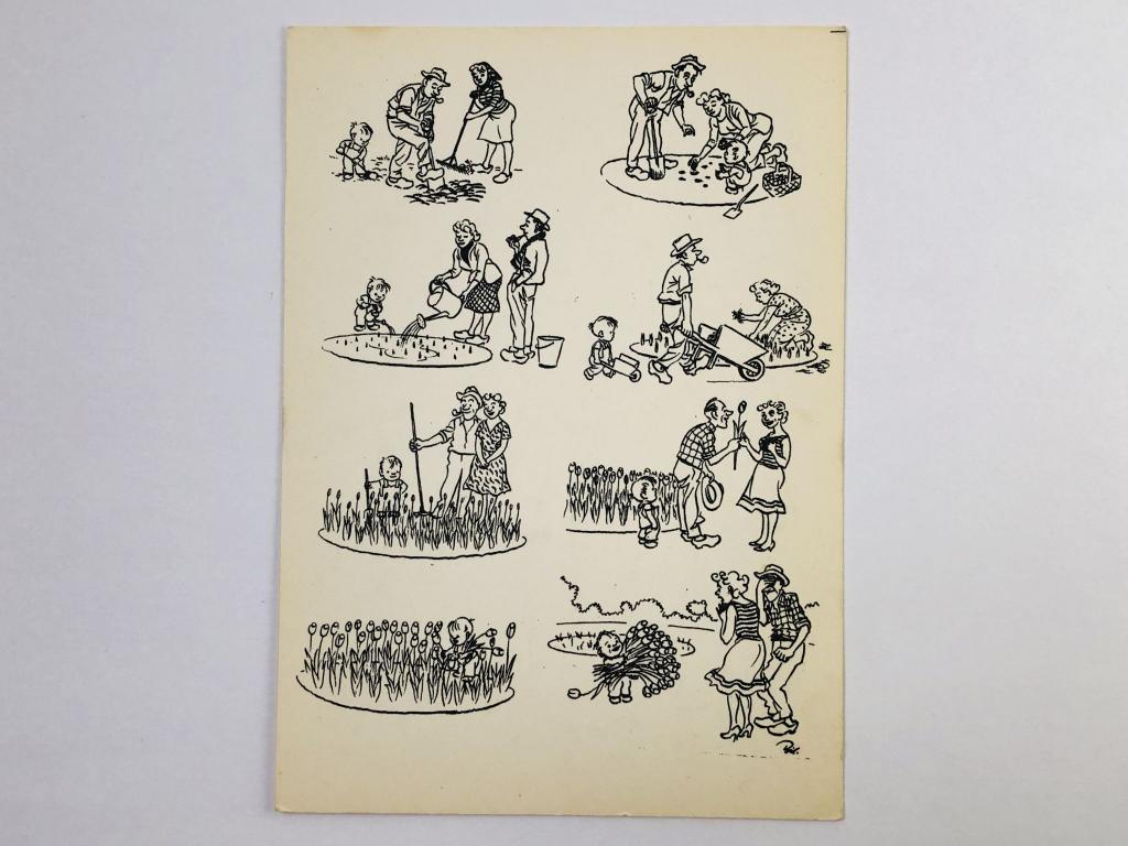 Херлуф Бидструп. Радости садоводов. Открытка. 1964. Советский художник