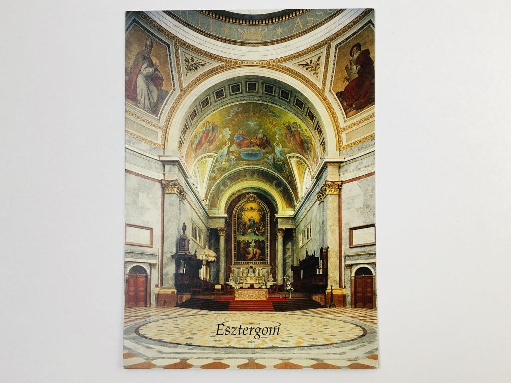 Венгрия. Эстергом. Базилика Святого Адальберта. Интерьер собора. Открытка. 2000-2004. Invitel