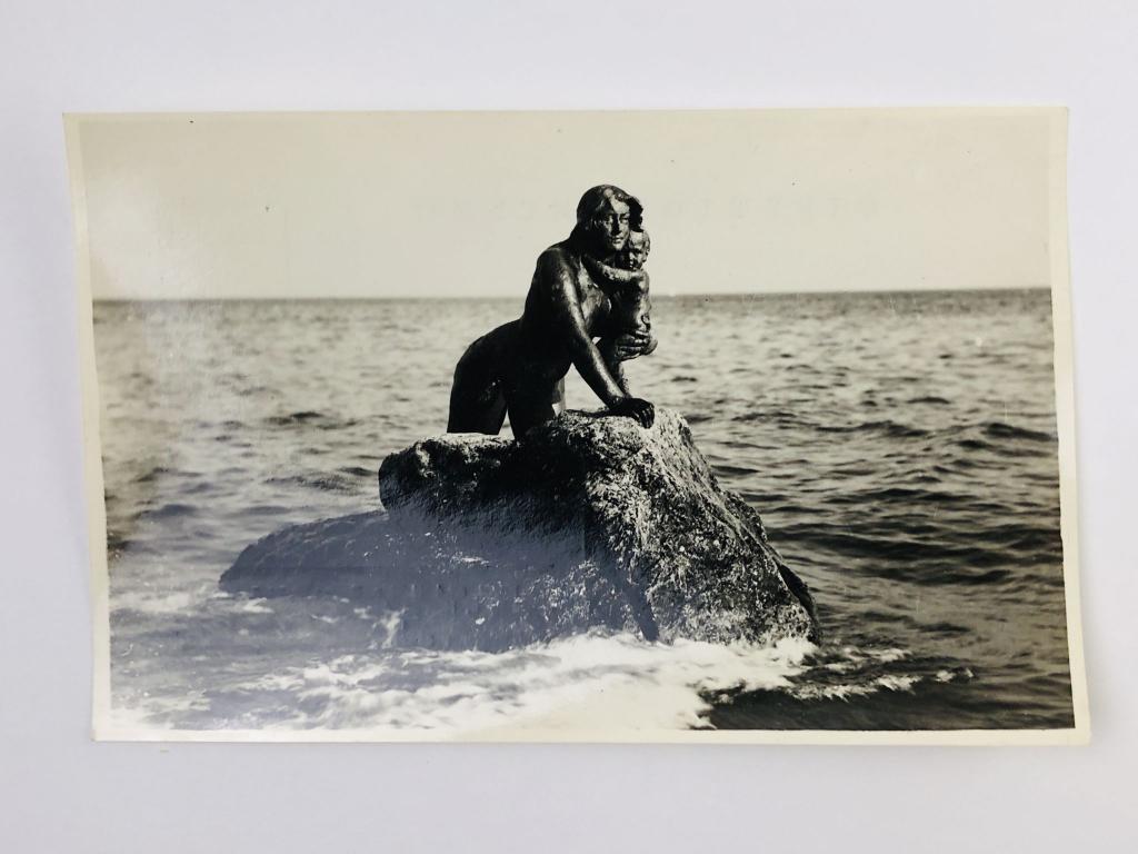 Крым. Мисхор. Русалка. Открытка. 1953. Ялтинская гостипография