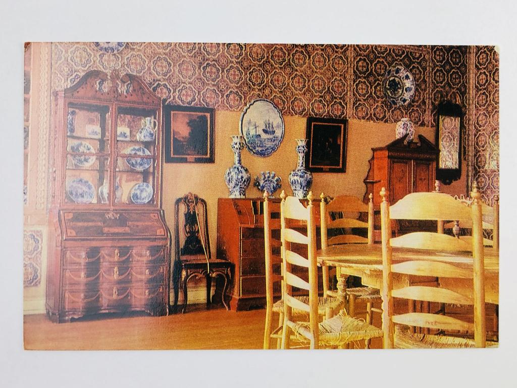 Кусково. Уголок зала в Голландском домике. Открытка. 1969. Планета