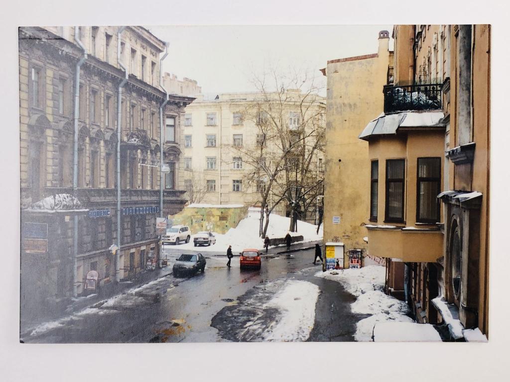 Улица в центре Санкт-Петербурга. Зима. Фотография