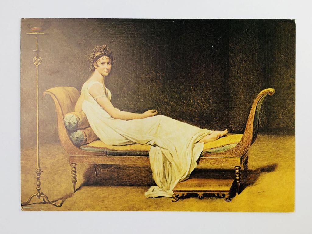 Жак Луи Давид. Портрет мадам Рекамье. Открытка. 1971. Musees Nationaux