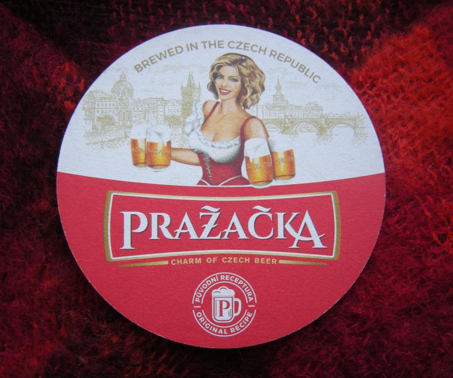 Чехия Пивная подложка, бирдекель, костер, бирмат. Prazacka