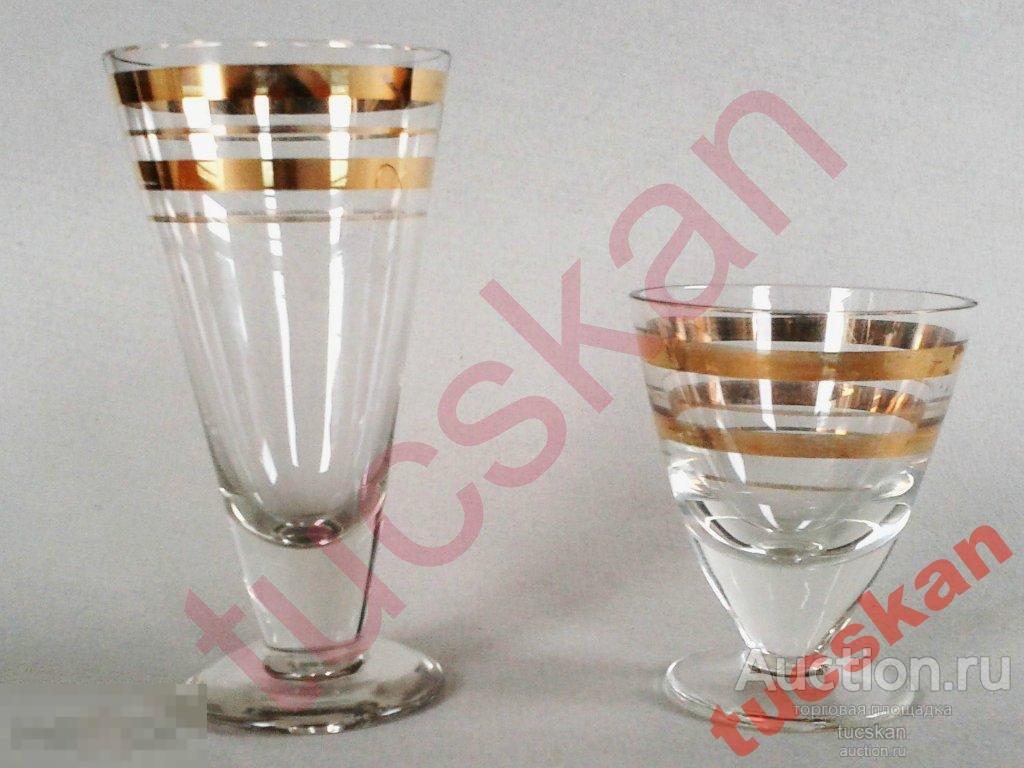 Рюмки стопки стекло стеклянные СССР , доступно 2 шт 