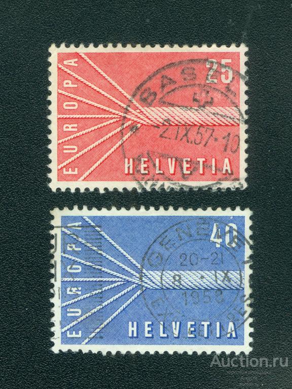 1957 г. Швейцария - Европа (C.E.P.T.) – Кабель (1224е)