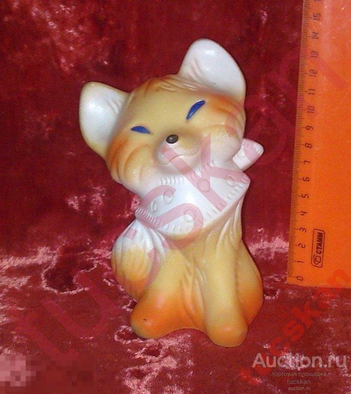 Игрушка Лиса, резиновая, выс. 14.5 см 