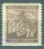 Богемия и Моравия (Германская оккупация) 1941 г. стандартный выпуск Липы негашеная**