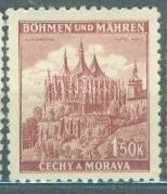 Богемия и Моравия (Германская оккупация) 1941 г. стандартный выпуск Липы негашеная**