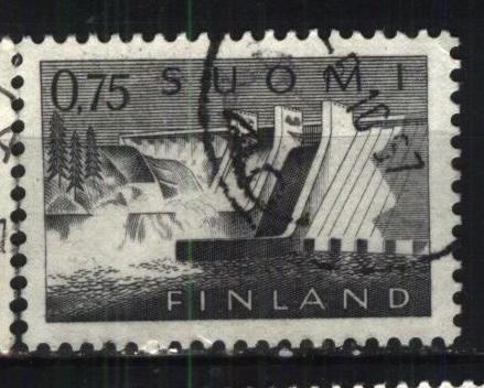 Финляндия 1963 Mi# 566 плотина a4