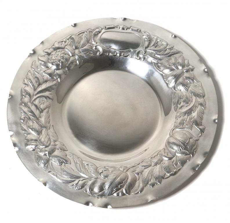 Серебряное блюдо. Швеция, 1936 год.