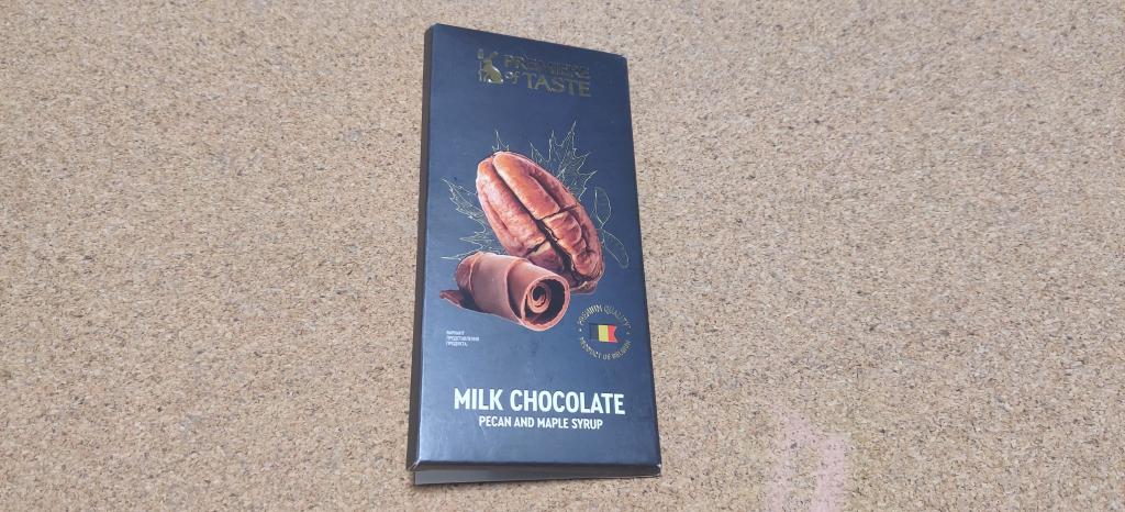 Упаковка от шоколада Premier of taste Шоколад молочный с пеканом и кленовым сиропом, 80 г
