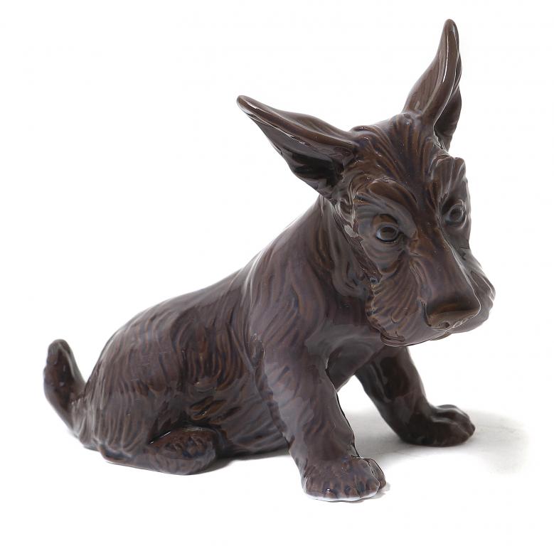 Фарфоровая фигура "Скотч терьер". Lyngby Porcelain