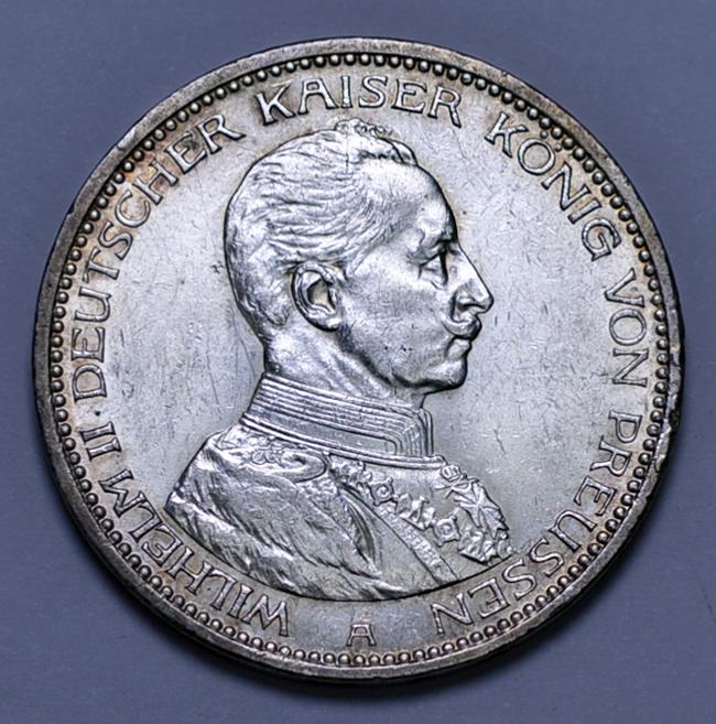 Пруссия 5 марок 1913 A