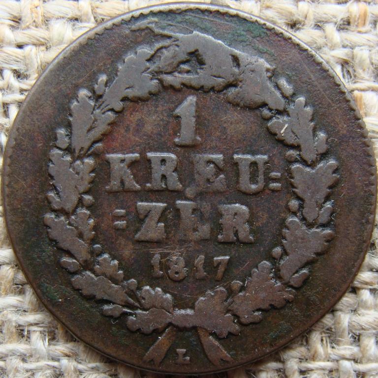 Нассау герцогство 1 крейцер 1817 год (L)