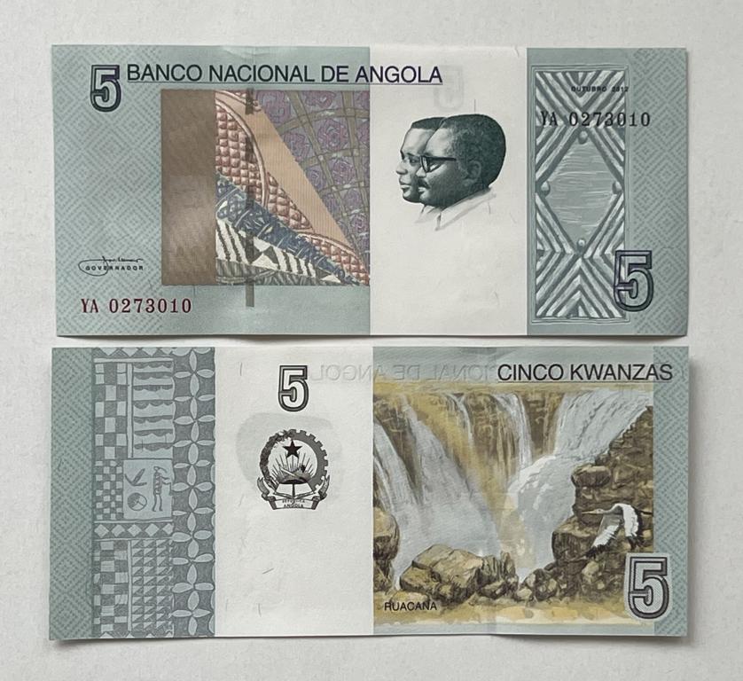 Ангола 5 кванз 2012 год Пресс UNC