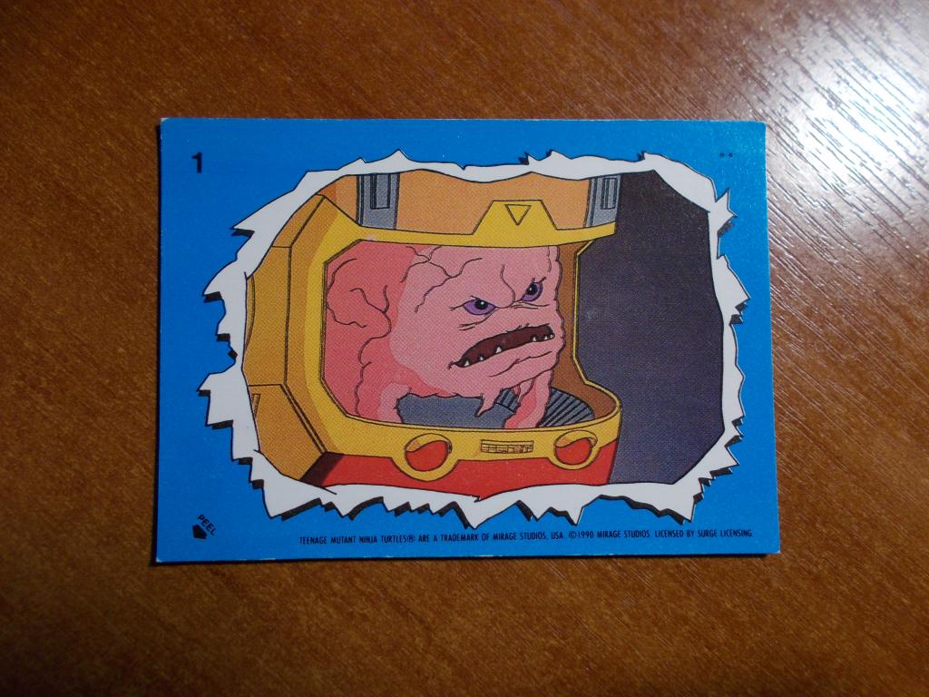 Карточка - Наклейка Черепашки ниндзя от Topps № 1