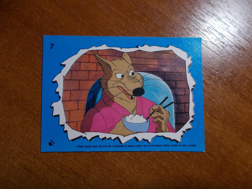 Карточка - Наклейка Черепашки ниндзя от Topps № 7