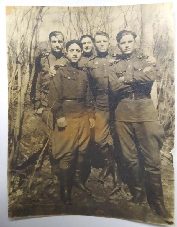 Групповое Фото Фотография 1947г. СССР ВОВ Советские Военнослужащие Солдаты