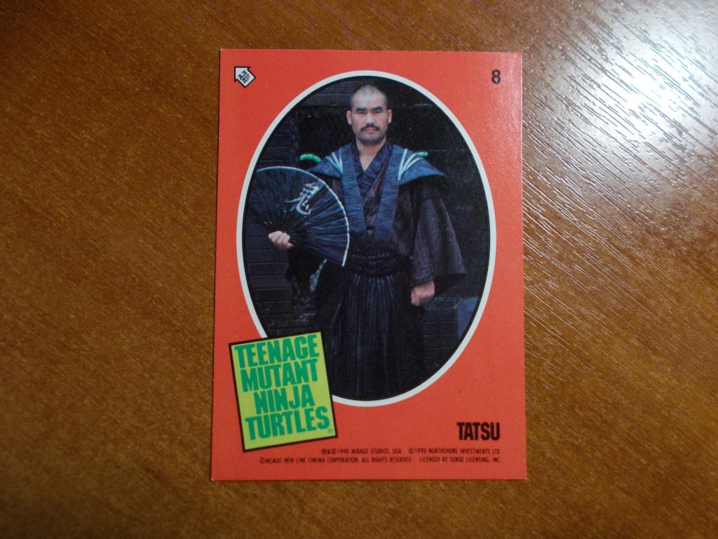 Карточка - Наклейка Черепашки ниндзя от Topps (Фильм) № 8