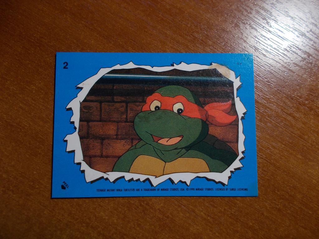 Карточка - Наклейка Черепашки ниндзя от Topps № 2