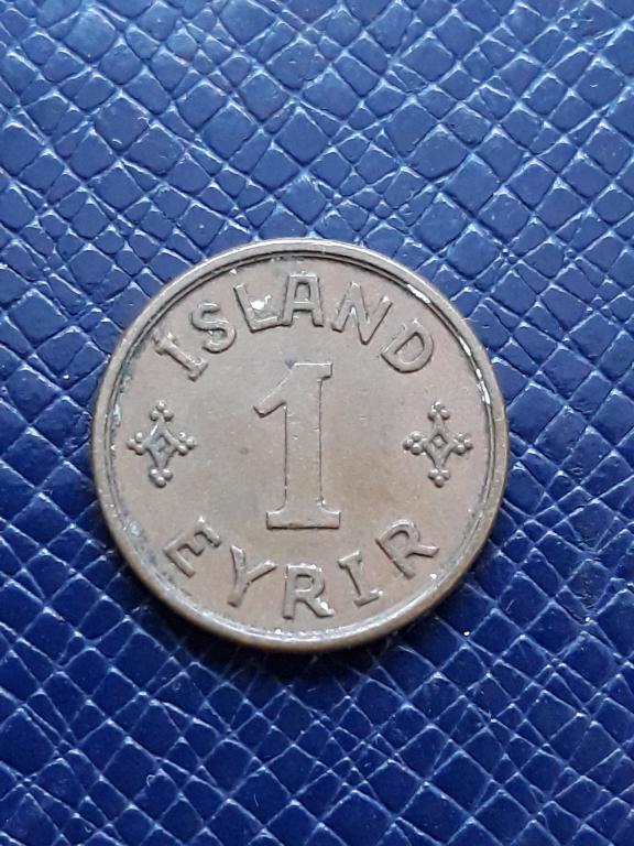 Исландия 1 эйре 1926 КМ 5.1