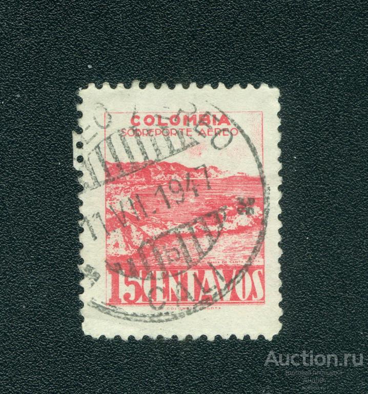 1945 г. Колумбия - Залив Санта-Марта (1239е)