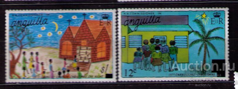 Ангилья 1979 Звёзды, Полумесяц, Рождество. Новый номинал MNH**