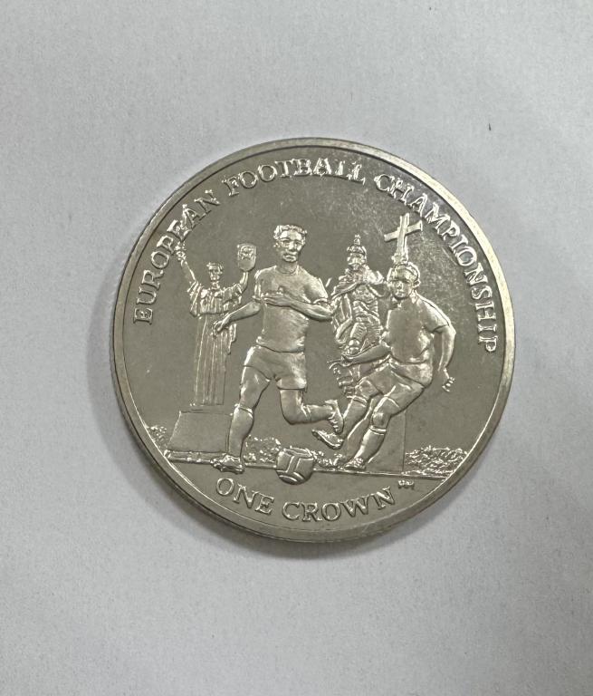 остров Мэн 1 крона 2012 ЧЕ футбол