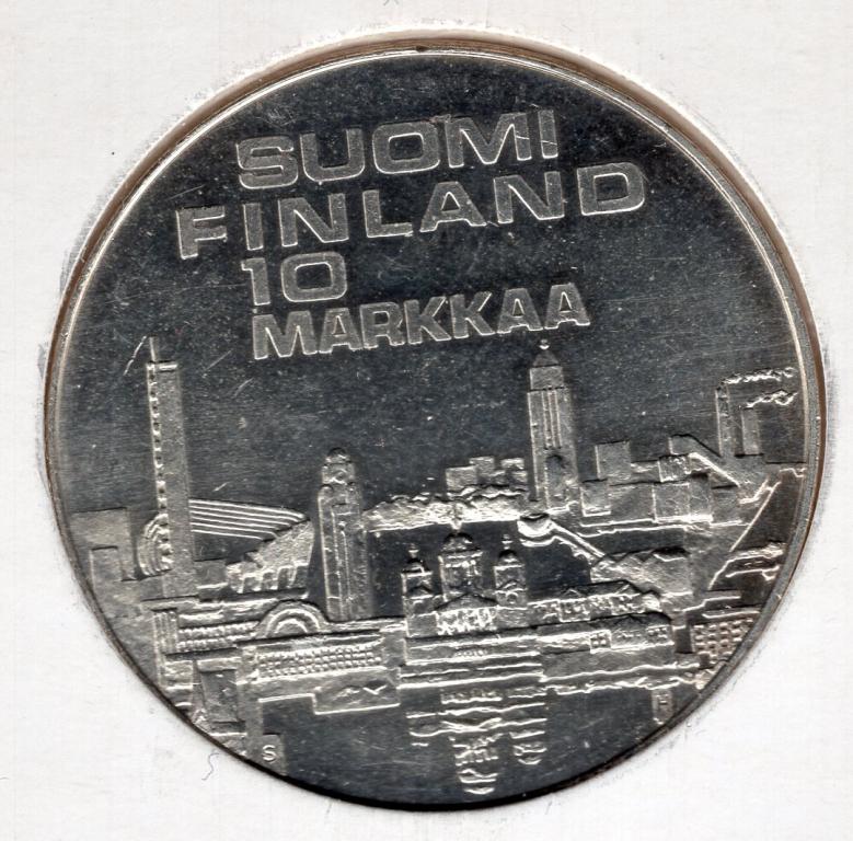 10 марок - Финляндия - 1971 - Легкая атлетика - серебро 500