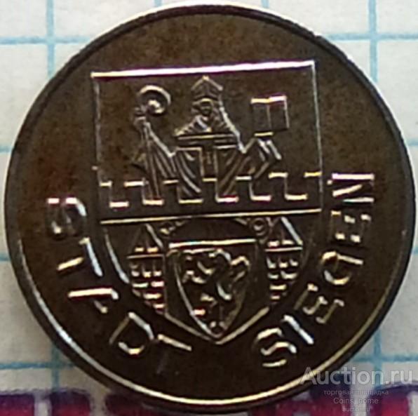 Coins Home 1918 SIEGEN (Зиген) 5 пфеннигов НОТГЕЛЬД жетон Германия Lot#BCN49