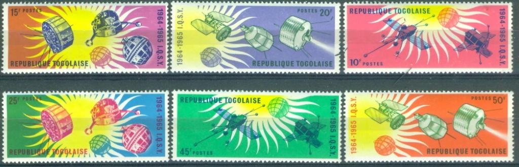 Того 1964 г. серия Год спокойного солнца Космические исследования негашеная* (клей незаметный след)