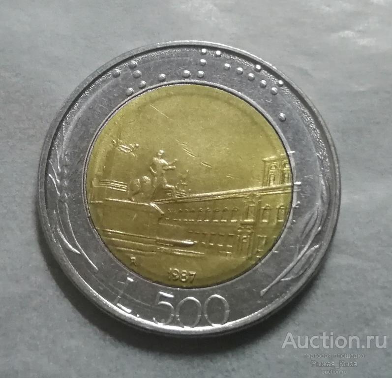ИТАЛИЯ 500 лир 1987 года (77366)