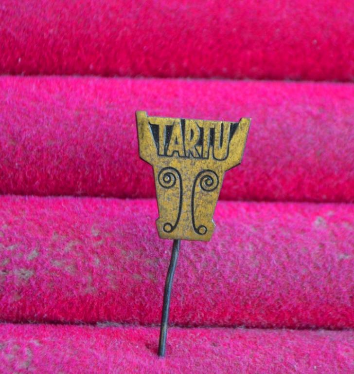 TARTU ТАРТУ ЭСТОНИЯ ПРИБАЛТИКА  иностранный значок тяжелый  ЛИСТ № 157