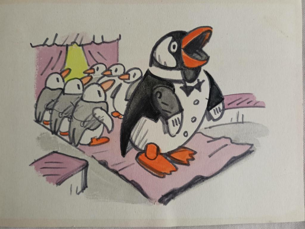 Гальба В.А. (1908-1984) Пингвин и пингвинята