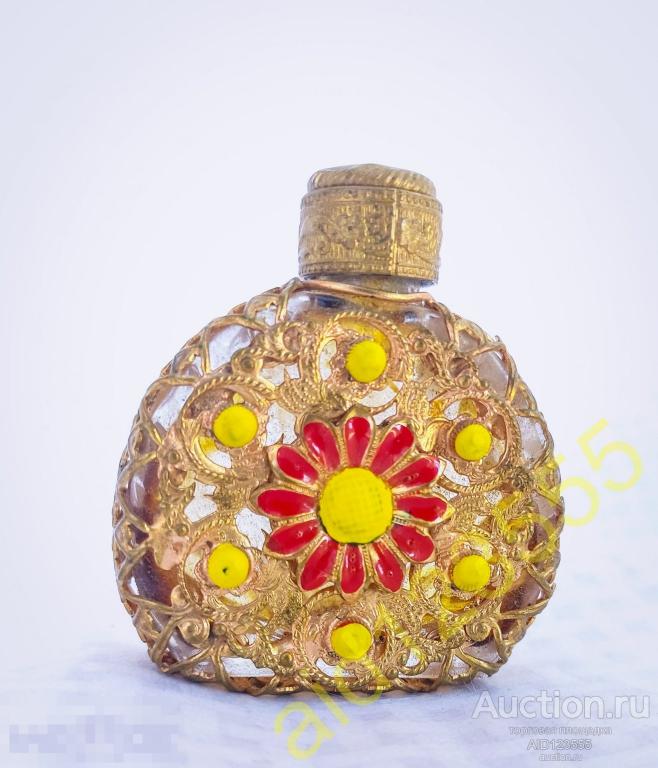 Флакон для духов цвнток Чехословакия ЧССР времен СССР 