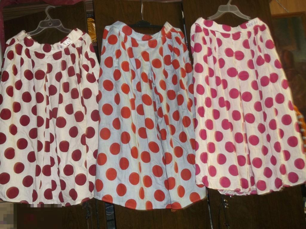 юбки в горох бренд  MERCURY  лен Франция