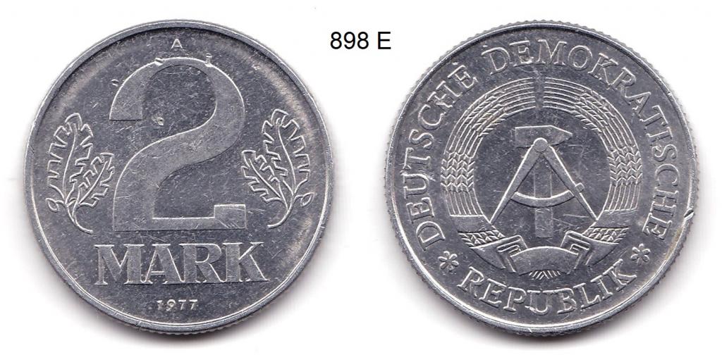 ГДР. 2 марки. (А)  1977 год.