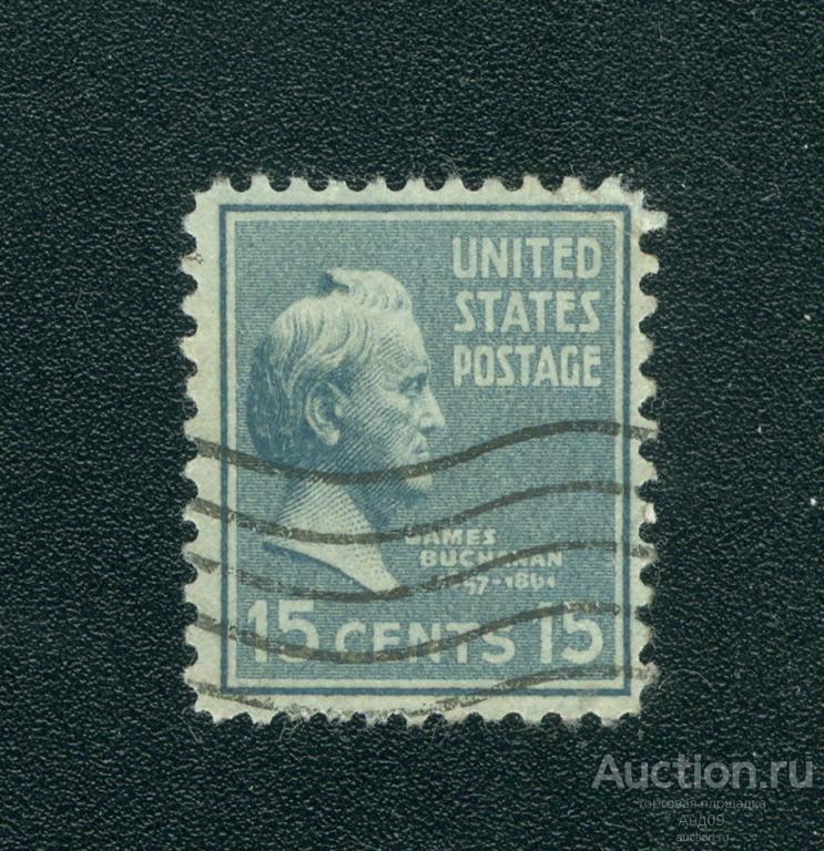 1938 г. США – Джеймс Бьюкенен (1791-1868), 15-й президент (0385е)